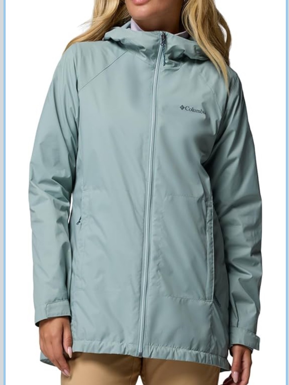 Columbia NWOT Women’s XXL Omni-Tech Switchback II Lined Long Jacket Crushed Blue